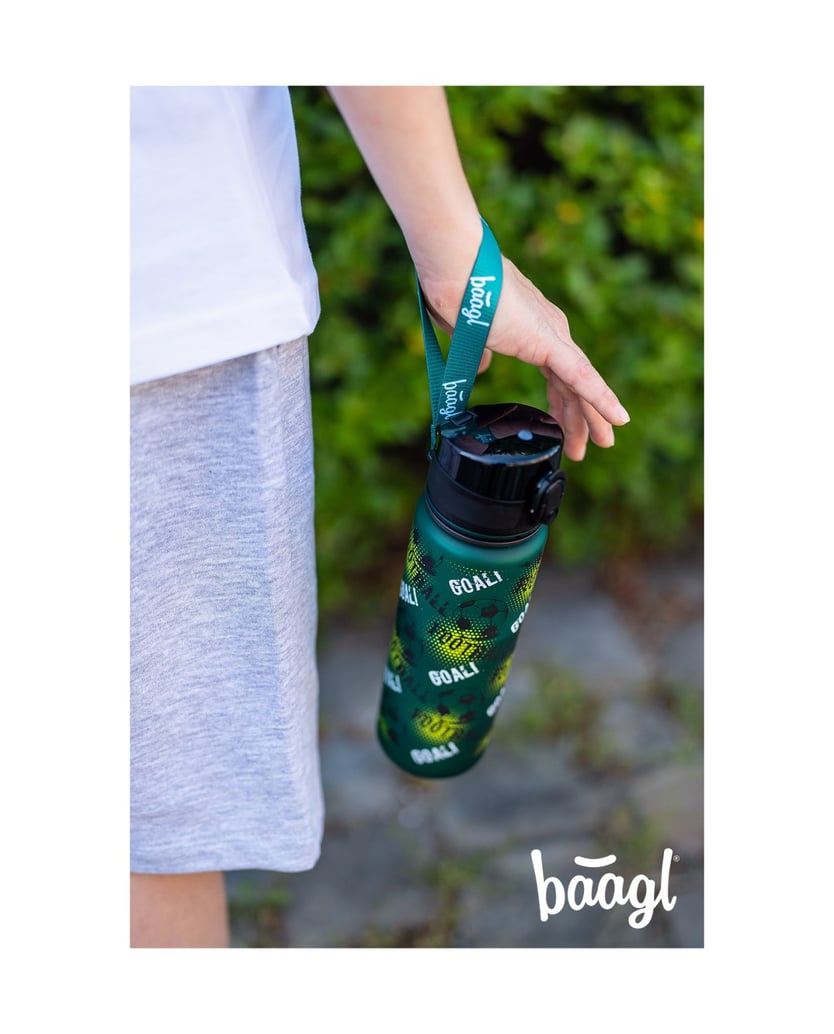 Baagl-Tritan-Trinkflasche-Fussball,-500-ml-grün