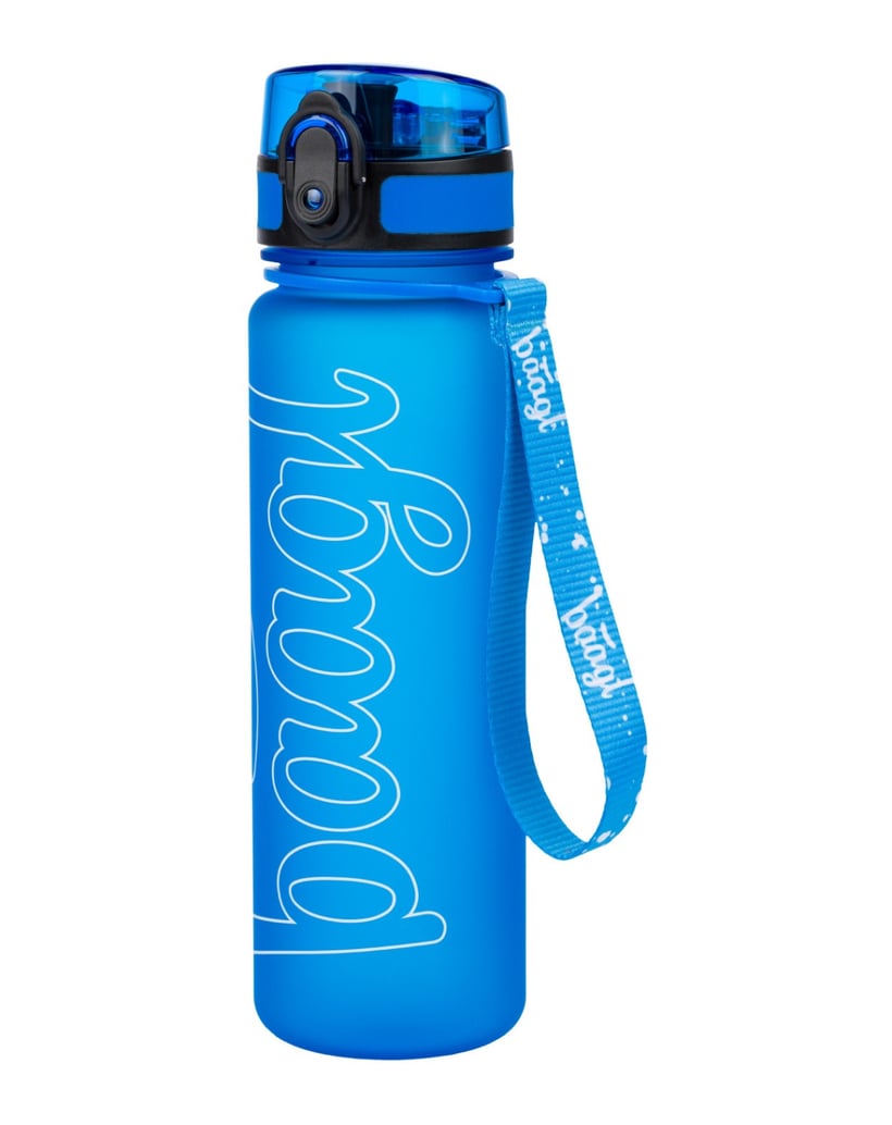 Baagl-Tritan-Trinkflasche-Logo-Blau,-500-ml-blau