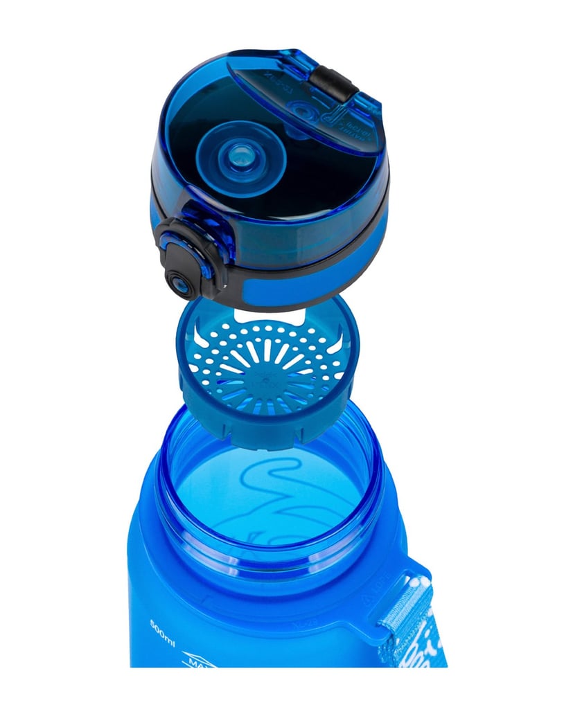 Baagl-Tritan-Trinkflasche-Logo-Blau,-500-ml-blau