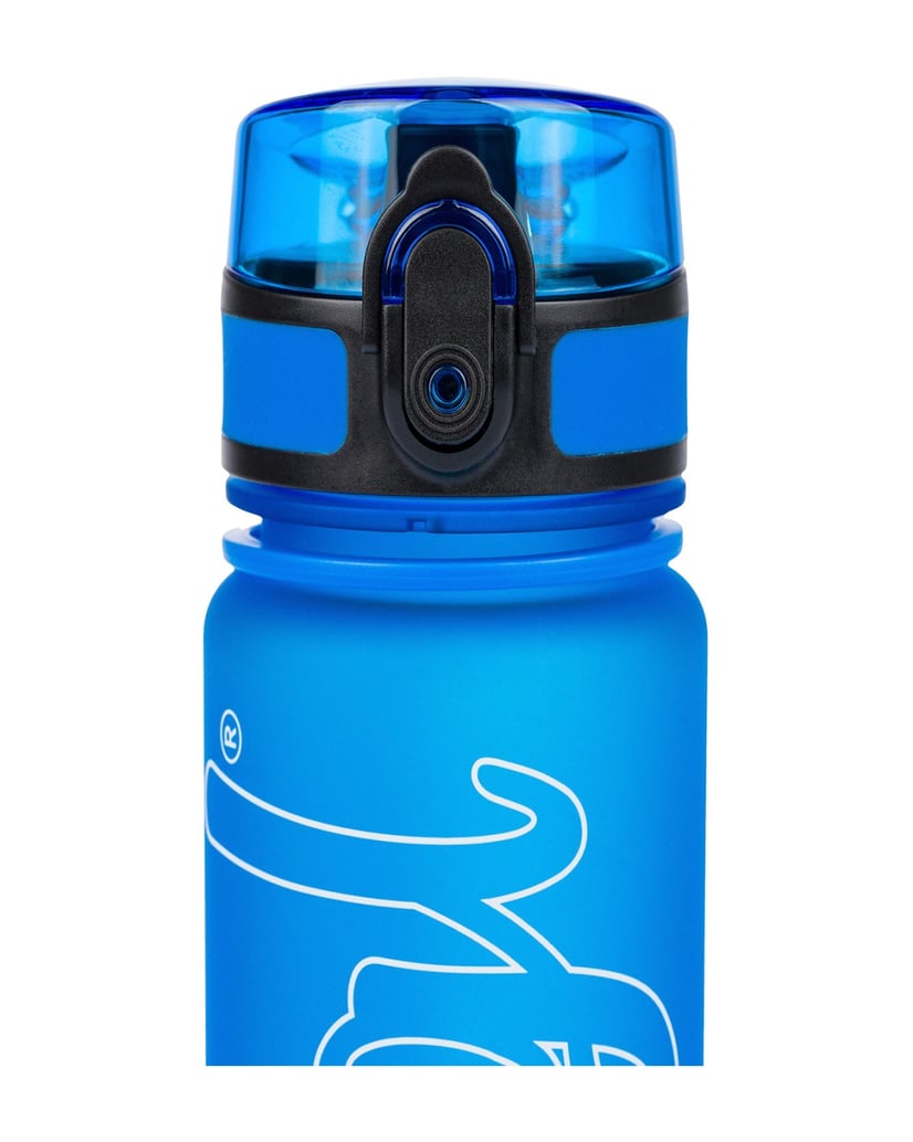 Baagl-Tritan-Trinkflasche-Logo-Blau,-500-ml-blau
