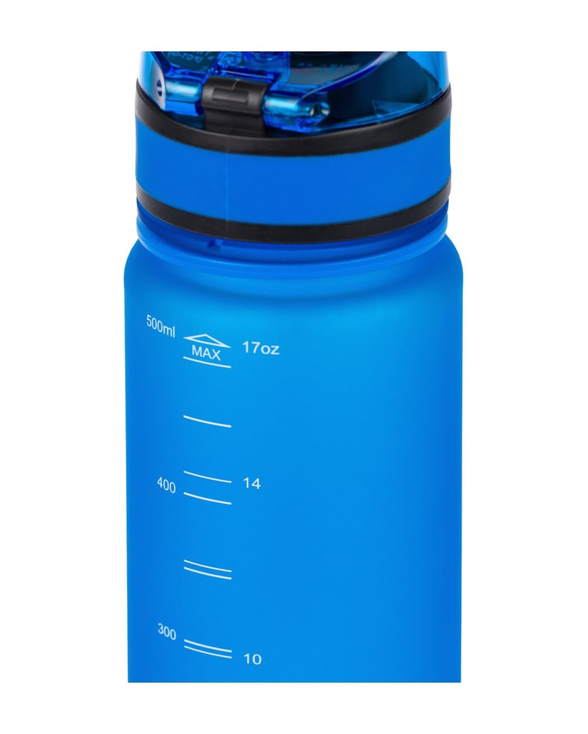 Baagl-Tritan-Trinkflasche-Logo-Blau,-500-ml-blau