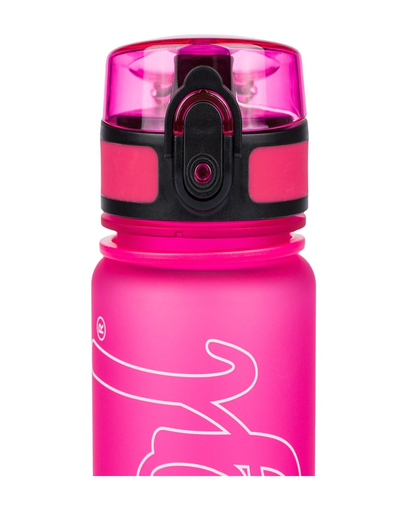 Baagl-Tritan-Trinkflasche-Logo-Rosa,-500-ml-rosa