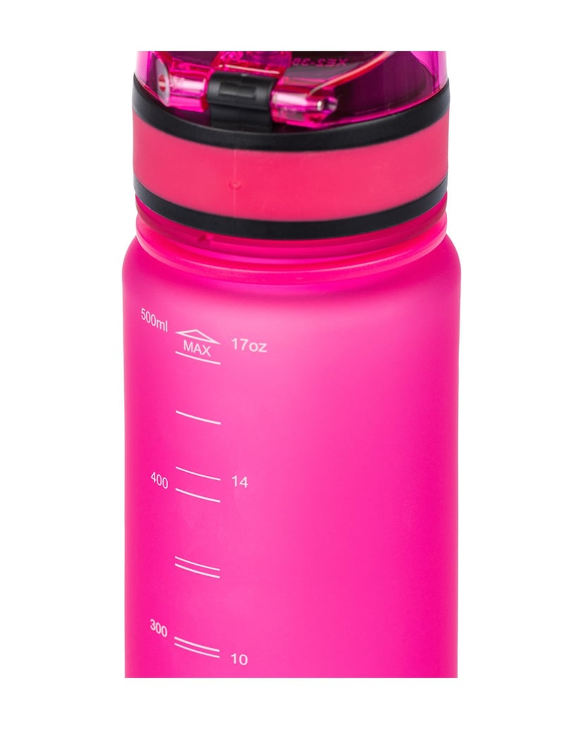 Baagl-Tritan-Trinkflasche-Logo-Rosa,-500-ml-rosa