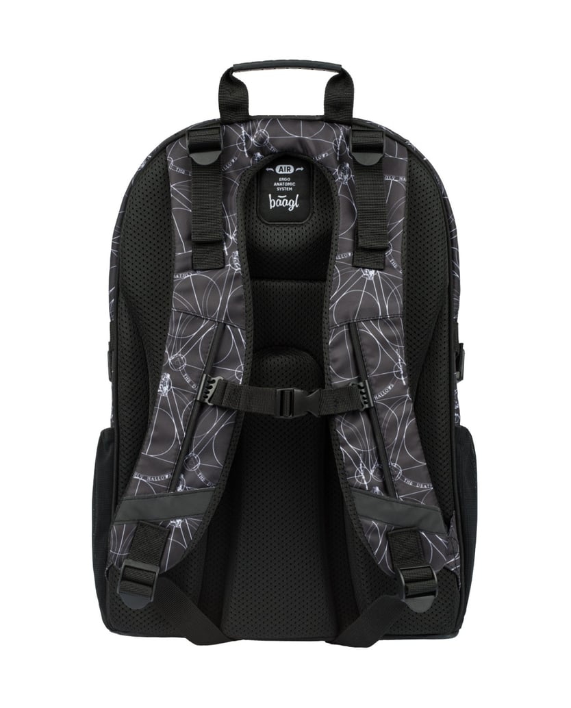 Baagl-Skate-HP-Dea.-Hallows-Rucksack-Set-3tlg-schwarz