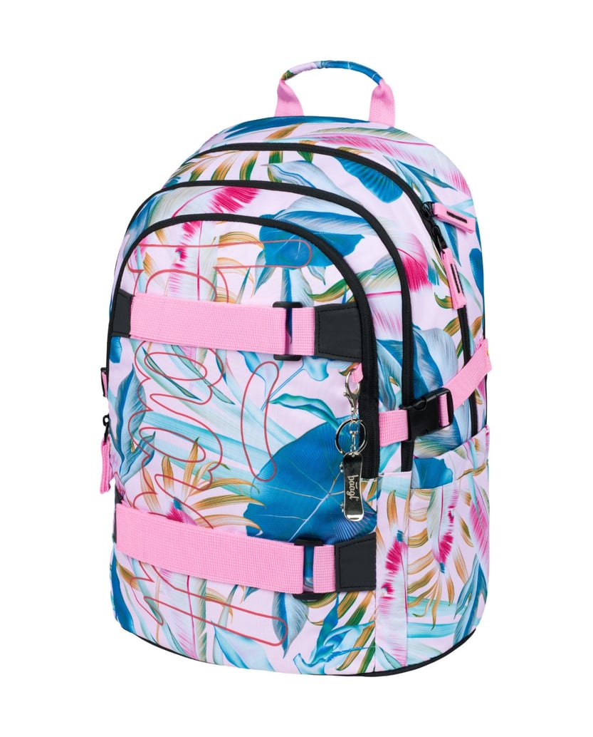 Baagl-Schulrucksack-Skate-Leafs-multicolor