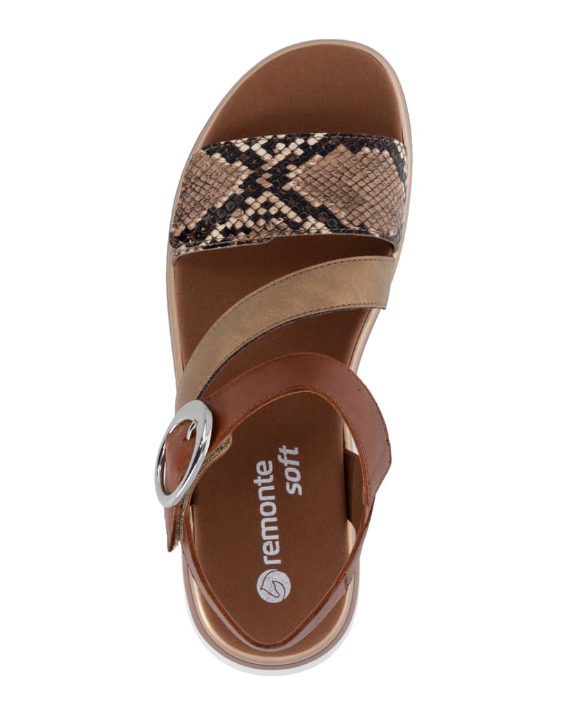 Remonte-Riemchensandalen-D1J64-hnedá