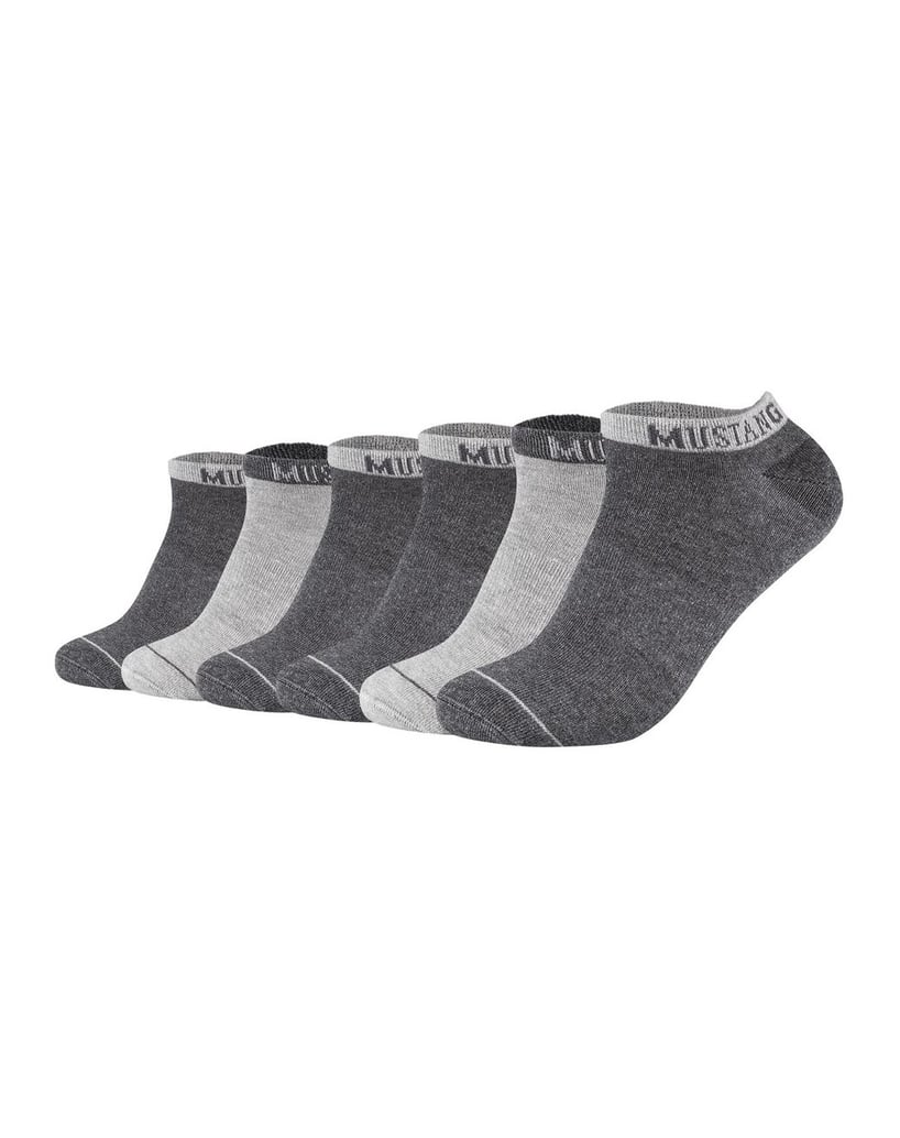 Mustang-Herren-Socken-6er-Pack-Casual-Organic-Cotton-Sneaker-6-Pack-weiss