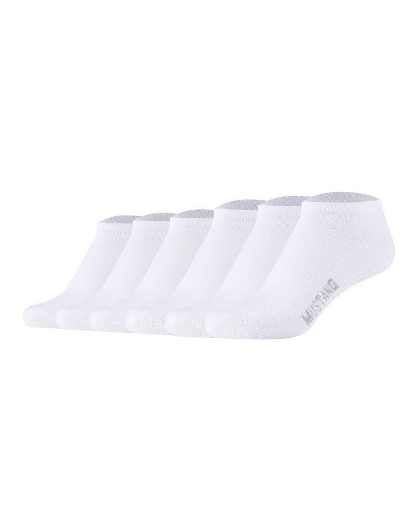 Mustang-Damen-Socken-6er-Pack-Casual-Organic-Cotton-Sneaker-6-Pack-schwarz