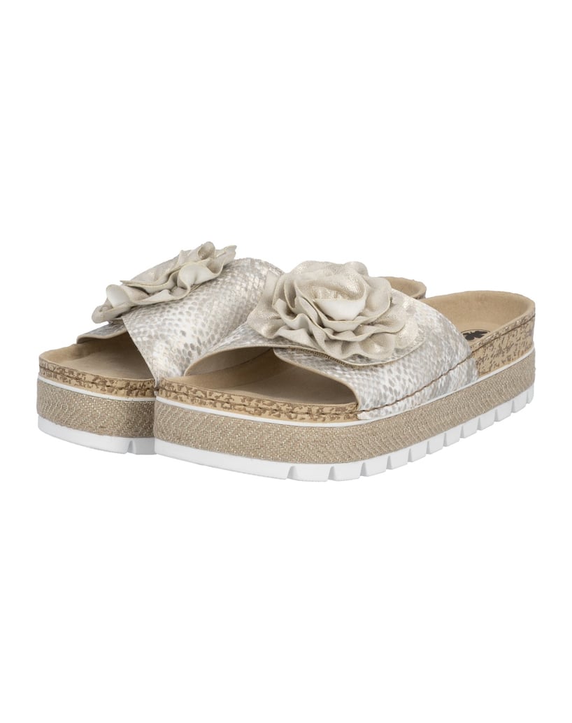 Rieker-Pantoletten-69562-gold