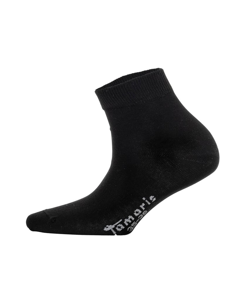 TAMARIS-Damen-Socken-3er-Pack-Comfort-Cotton-Quarter-3-Pack-schwarz
