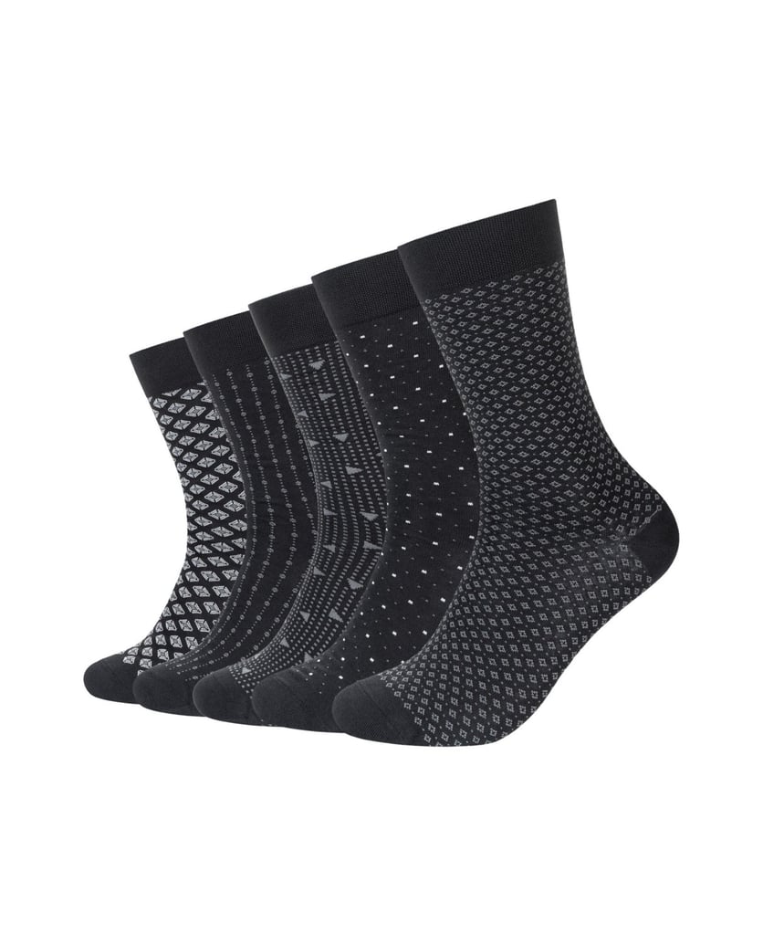 Camano-Socken-ca-soft-patterned-minimal-schwarz