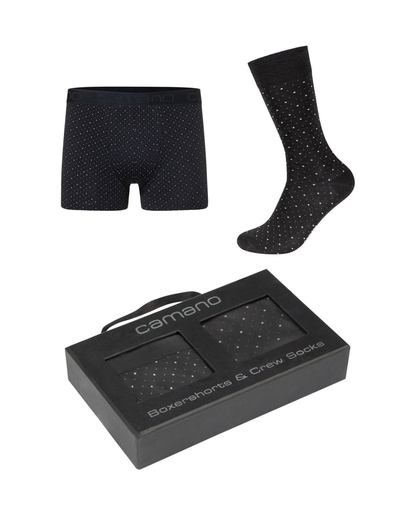 Camano-Boxershorts-&-Socks-comfort-cotton-in-Box-blau