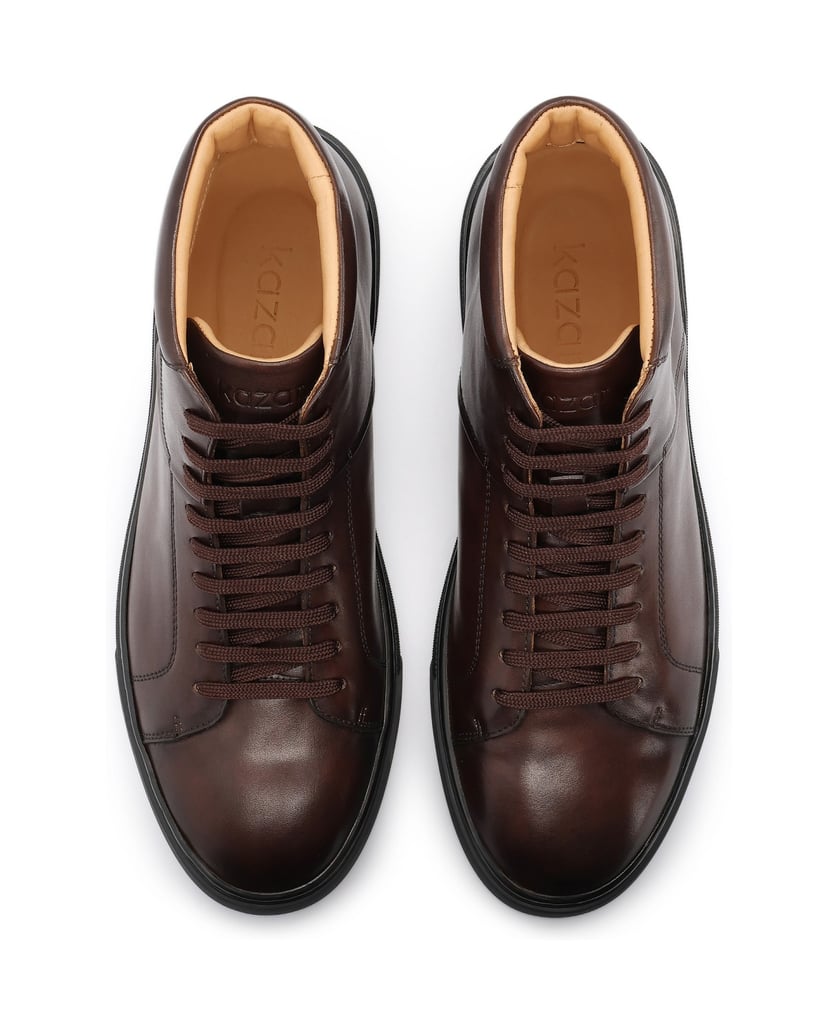 Kazar-Brown-sneakers-with-high-upper-hnědá
