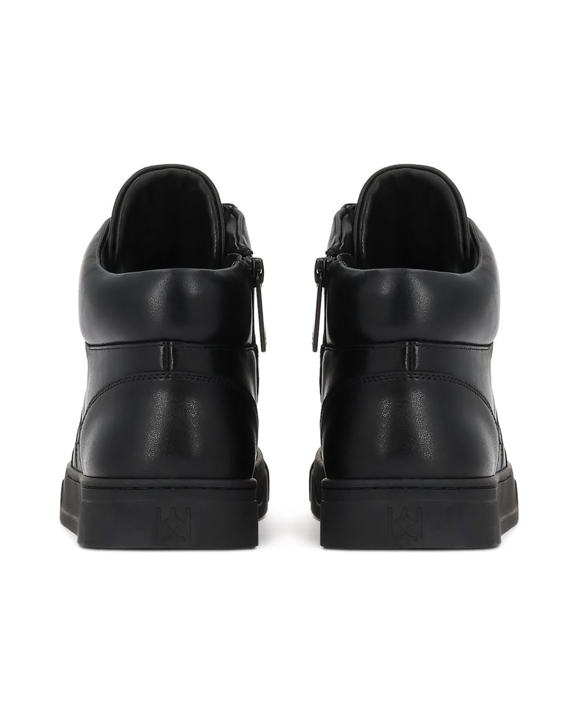 Kazar-High-Top-Sneakers-aus-Naturleder-schwarz