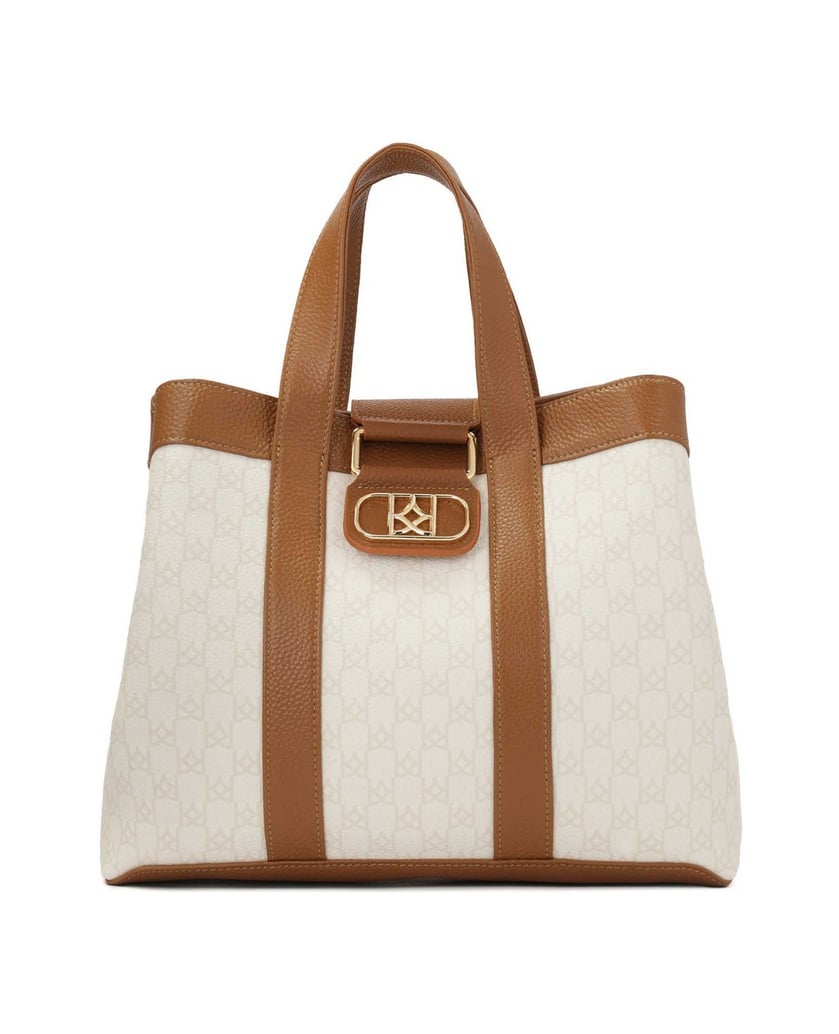 Kazar-Two-color-handbag-with-hand-grips-biela