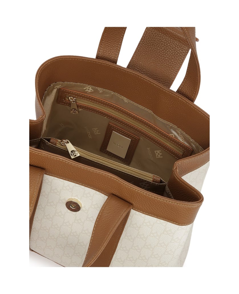 Kazar-Two-color-handbag-with-hand-grips-biela