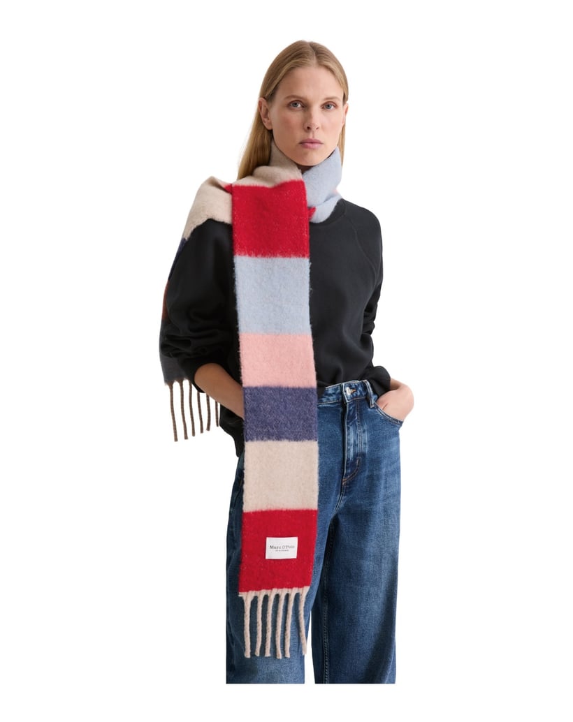 Marc-O´Polo-Langer-Schal-mit-Fransen-rot