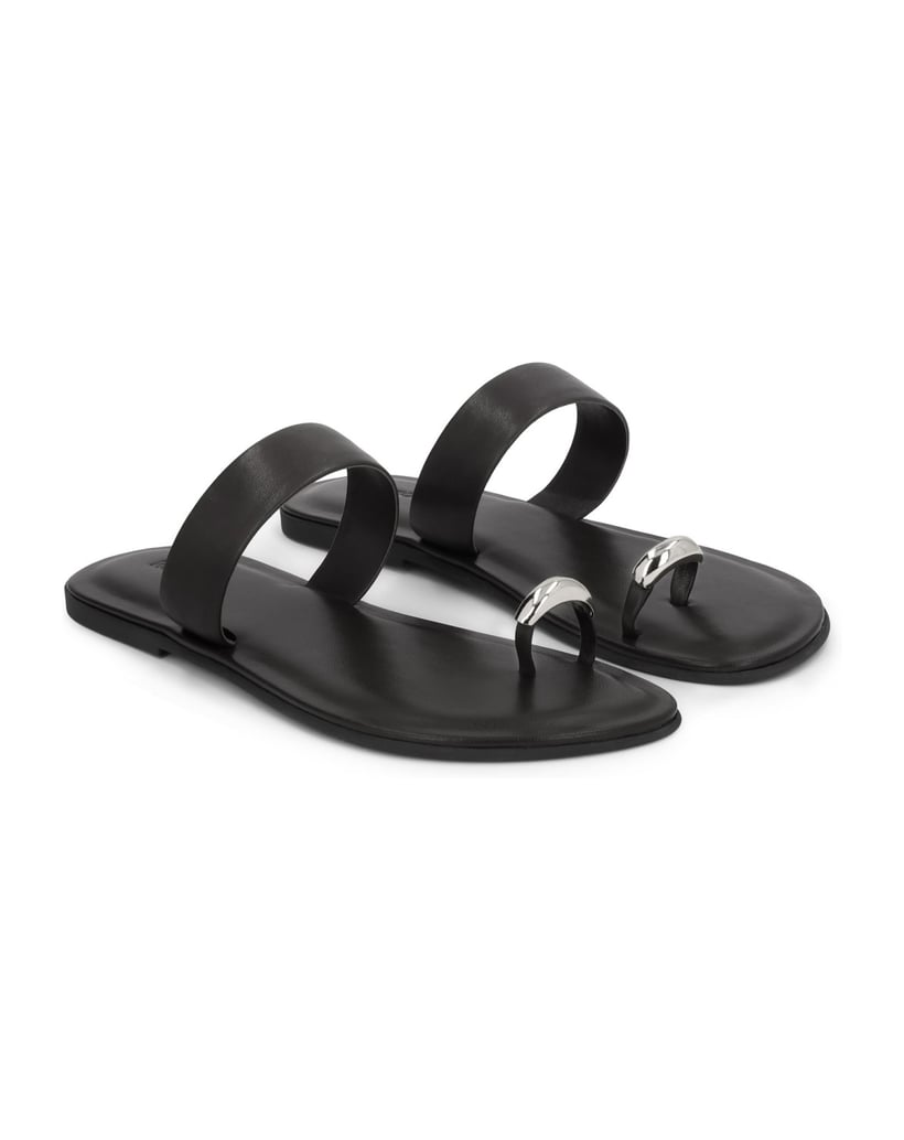 Kazar-Schwarze-Flip-Flops-mit-Zehensteg-schwarz
