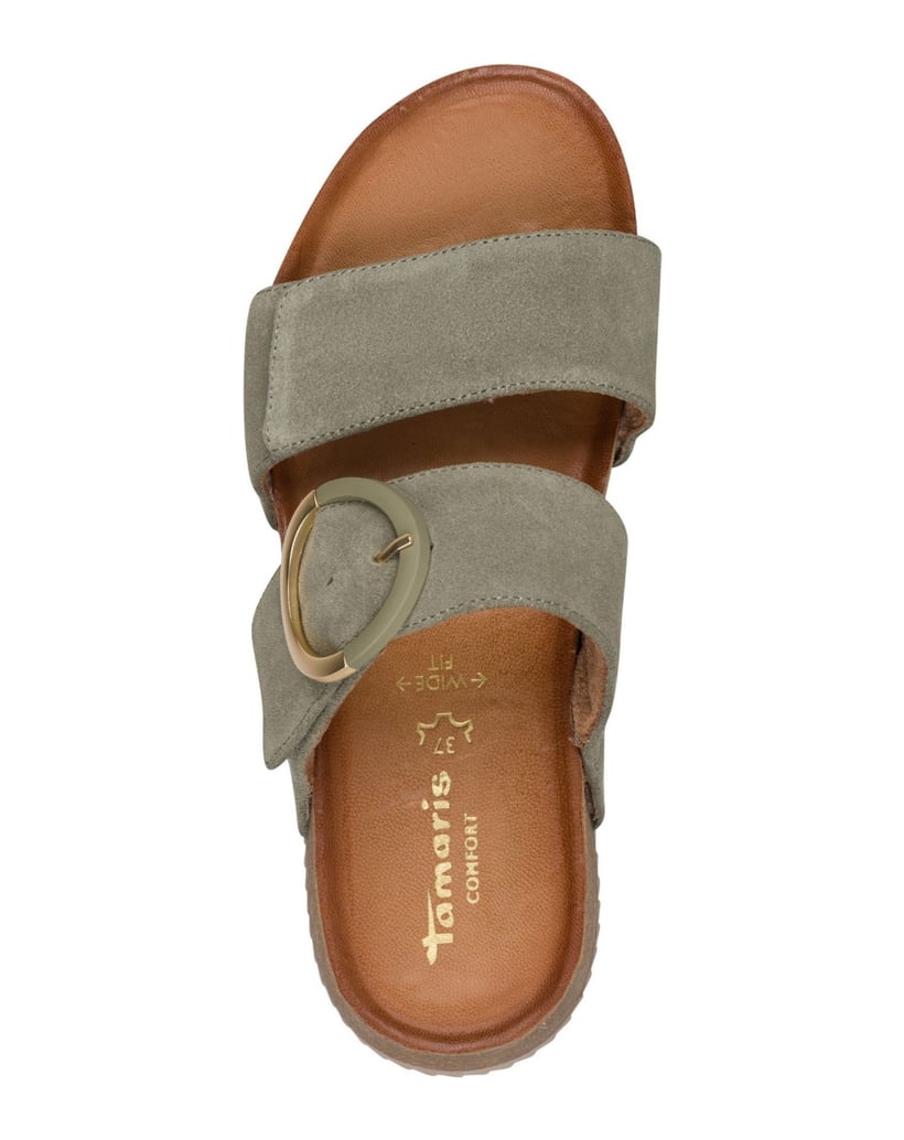 TAMARIS-šľapky-khaki