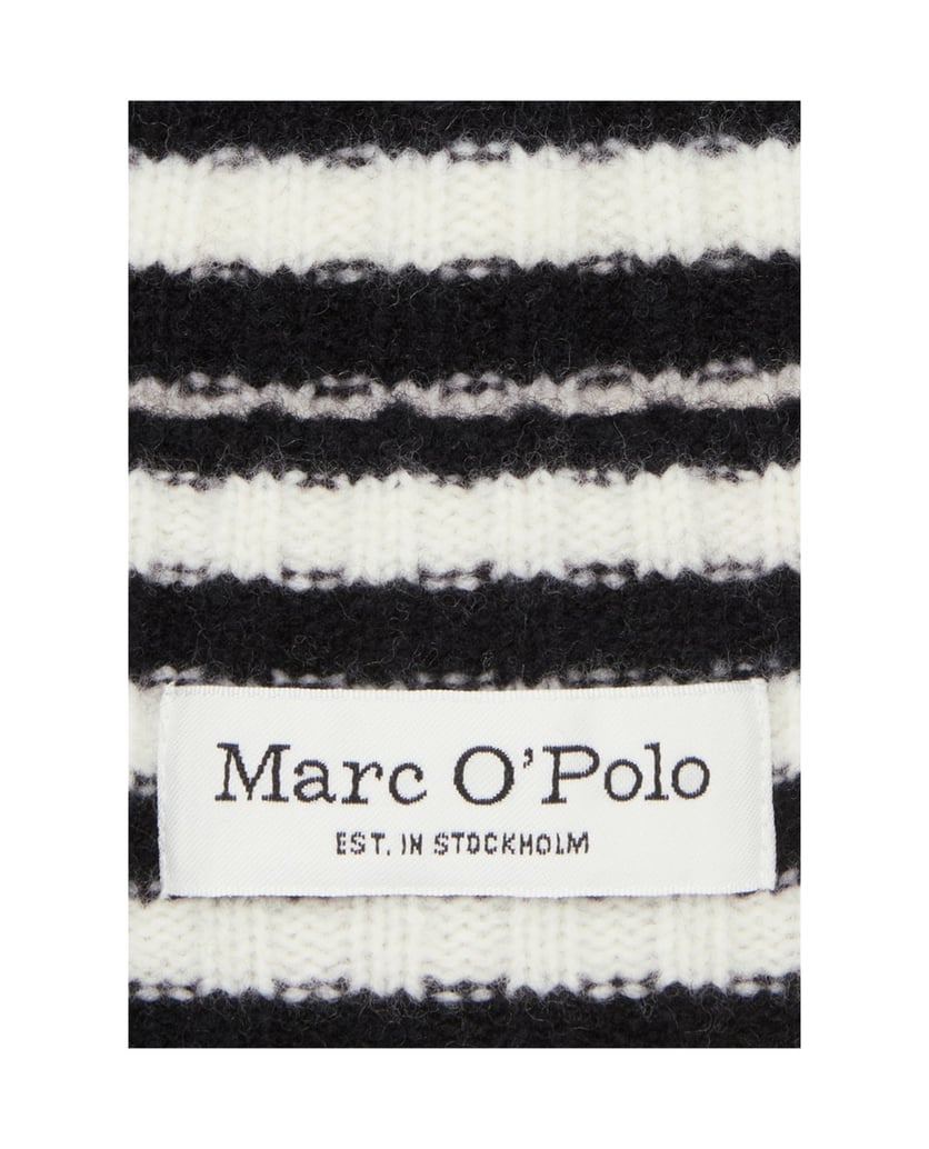 Marc-O´Polo-Gestreiftes-Beanie-grau
