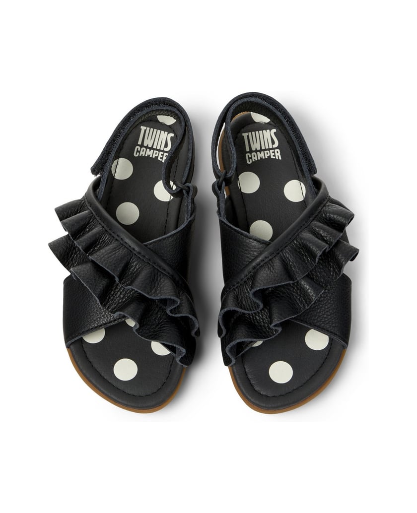 Camper-Sandalen-Right-Kids-Twins-schwarz