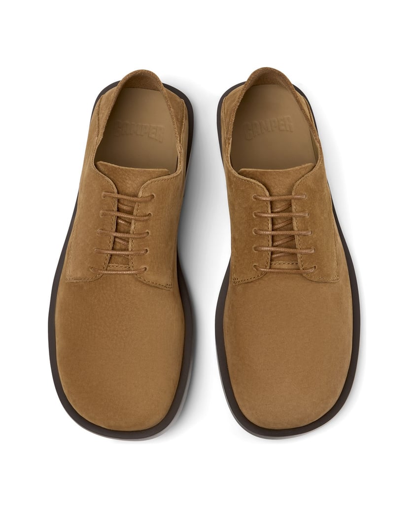 Camper-Schnürschuhe-Don-mittelbraun