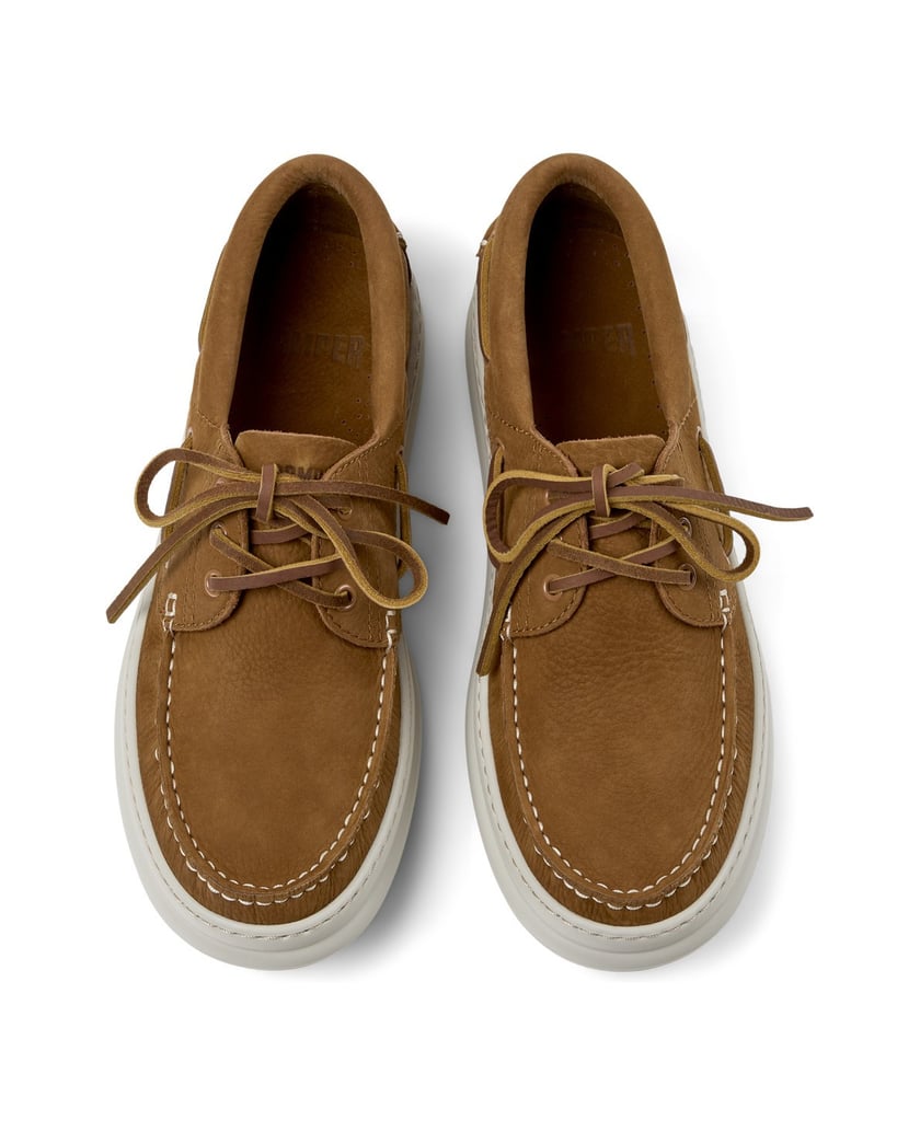 Camper-Schnürschuhe-Runner-Four-mittelbraun