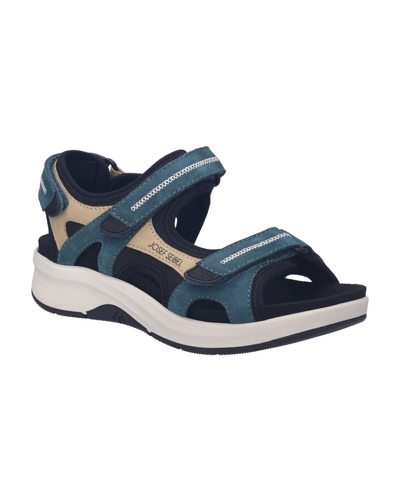 JOSEF-SEIBEL-Damen-Sandale-Estelle-02,-grün-beige-grün