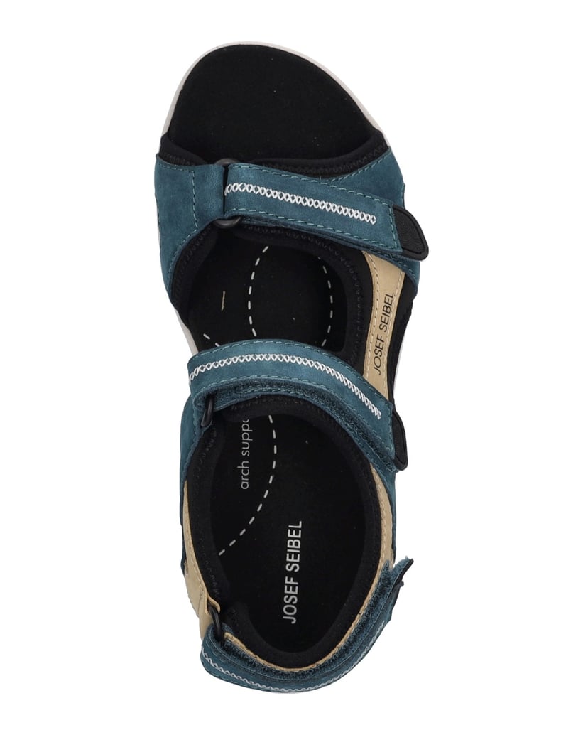 JOSEF-SEIBEL-Damen-Sandale-Estelle-02,-grün-beige-grün