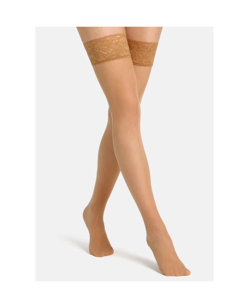 Camano-Halterlose-Strümpfe-beige