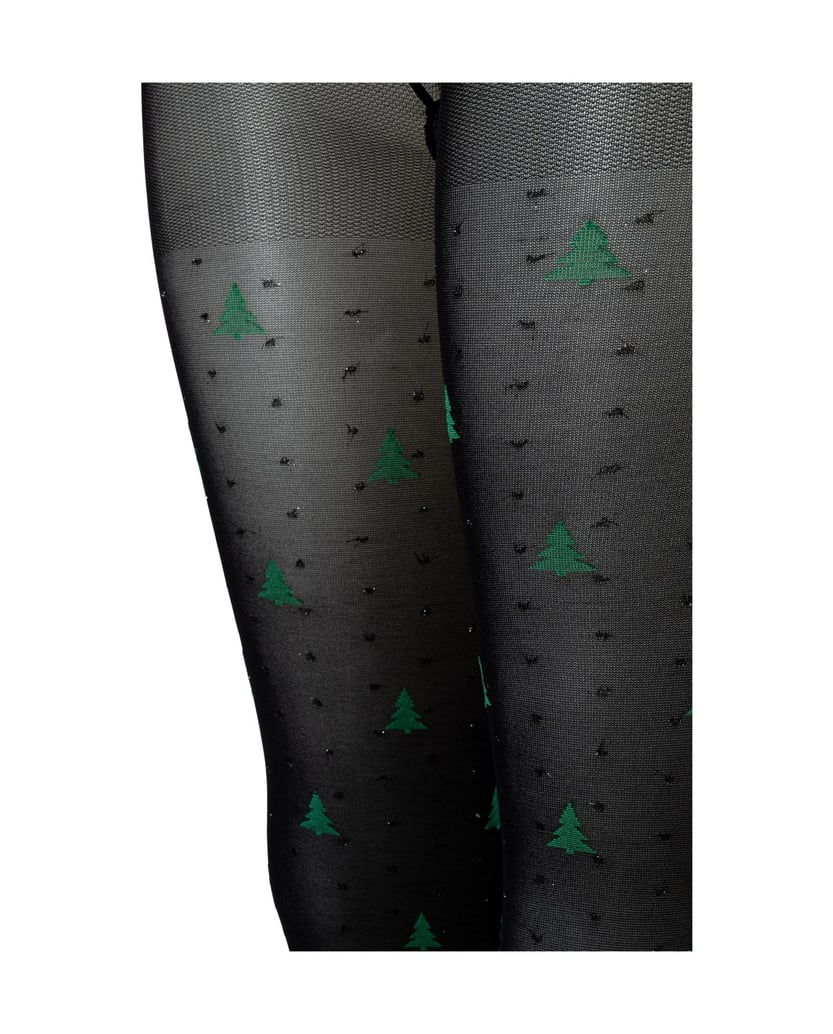 Camano-Strumpfhose-christmas-trees-schwarz