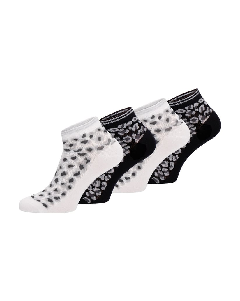 TAMARIS-Sneakersocken-comfort-leo-schwarz