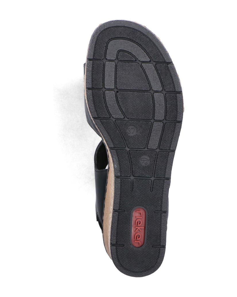Rieker-Sandále-na-platforme-63781-čierna