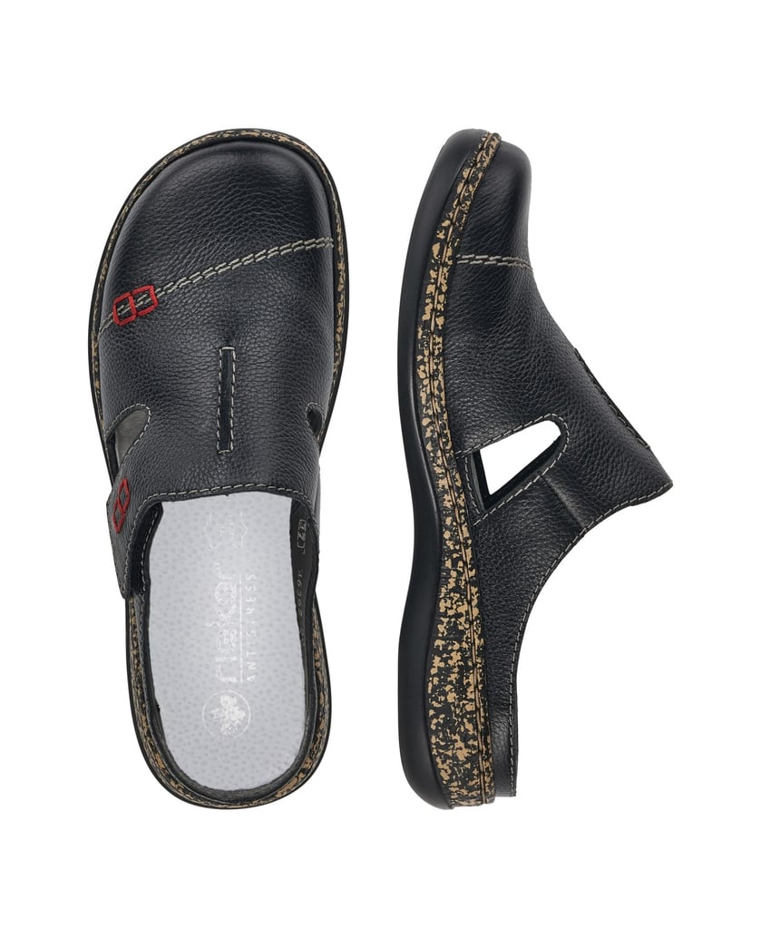 Rieker-Clogs-46362-schwarz