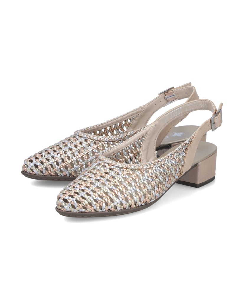 Rieker-Sling-lodičky-47078-zlatá