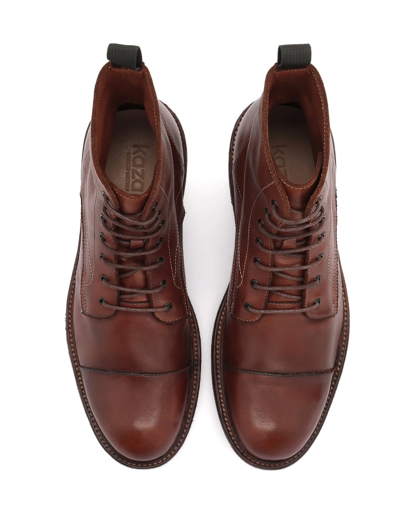 Kazar-Brown-lace-up-Limited-Edition-boots-hnědá