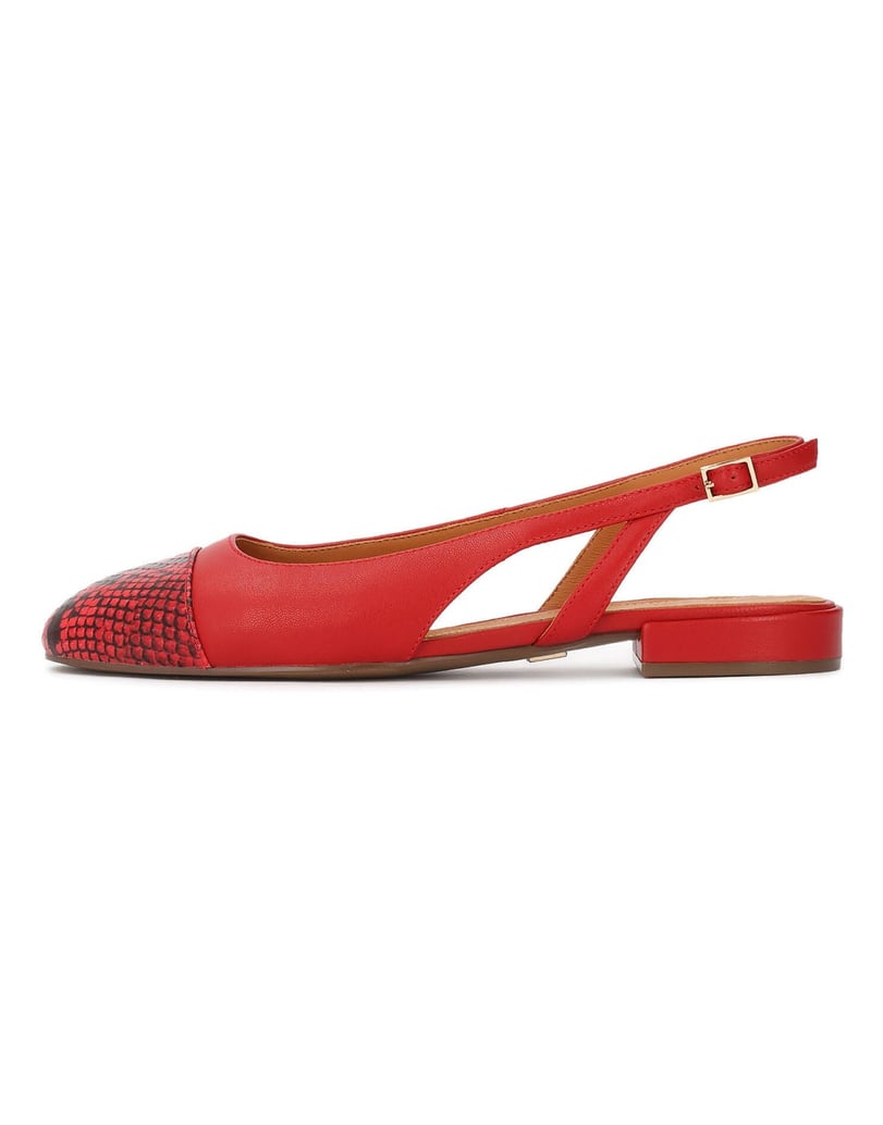 Kazar-Red-pumps-with-print-on-the-nose-červená