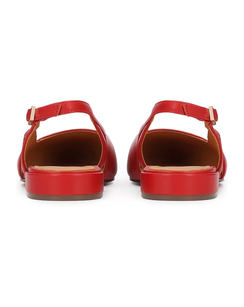 Kazar-Red-pumps-with-print-on-the-nose-červená