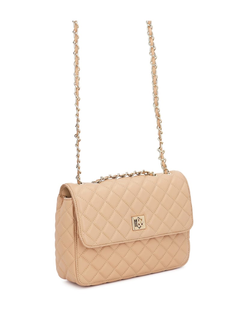Kazar-Beige-quilted-leather-handbag-béžová
