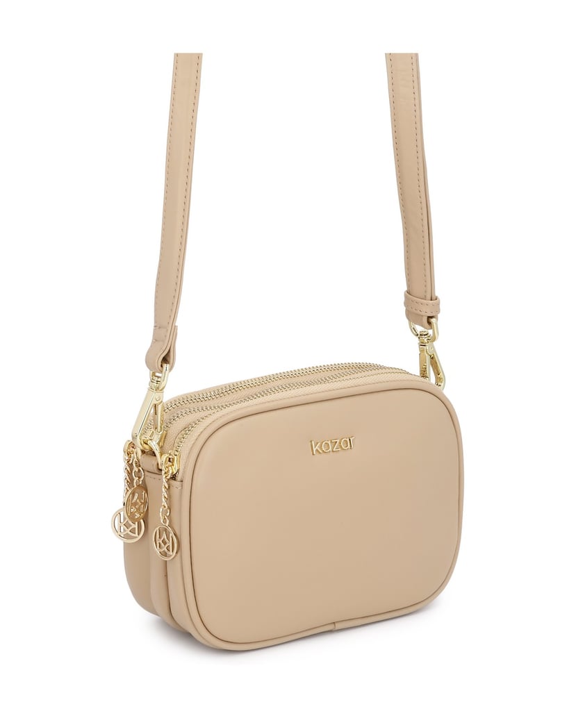 Kazar-Beige-natural-leather-handbag-with-three-compartments-béžová