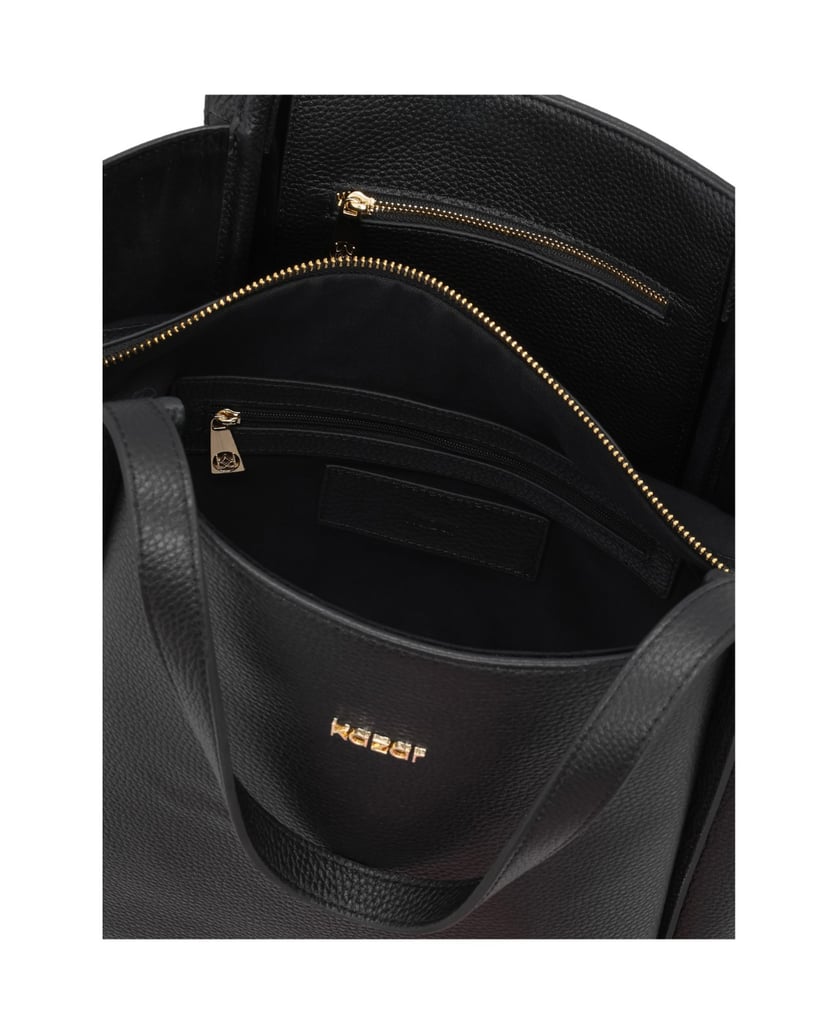 Kazar-Große-Schultertaschen-aus-Leder-schwarz