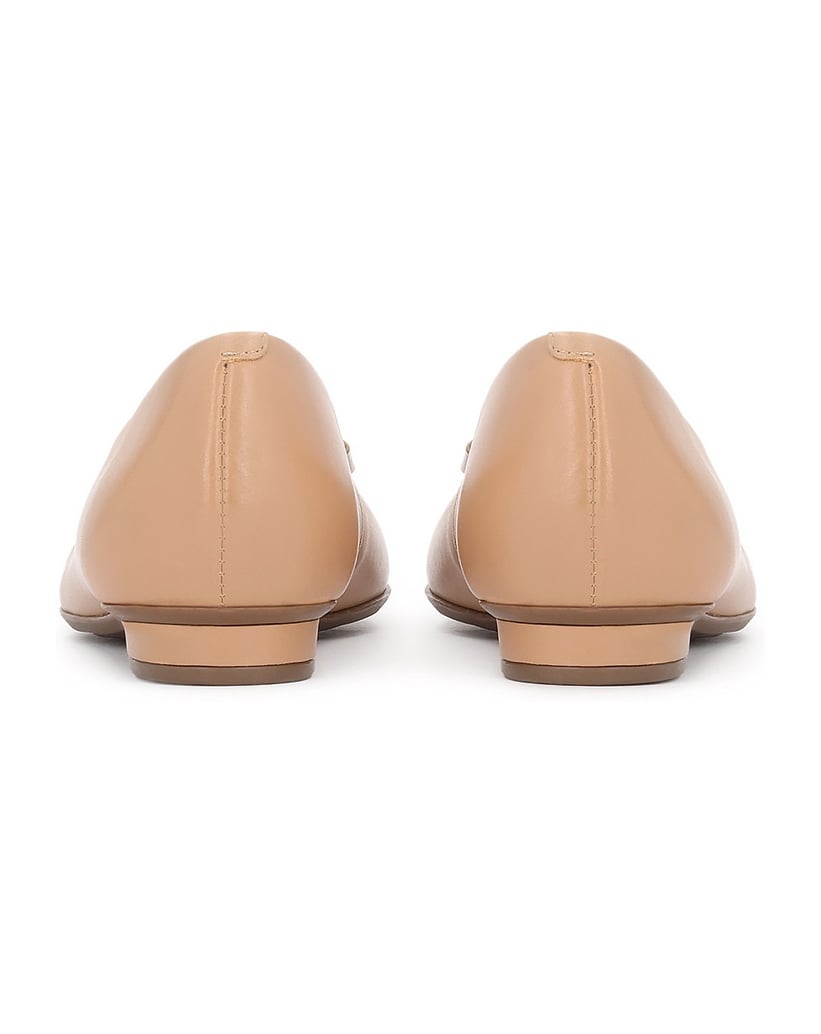 Kazar-Beige-leather-ballerinas-with-a-bow-béžová