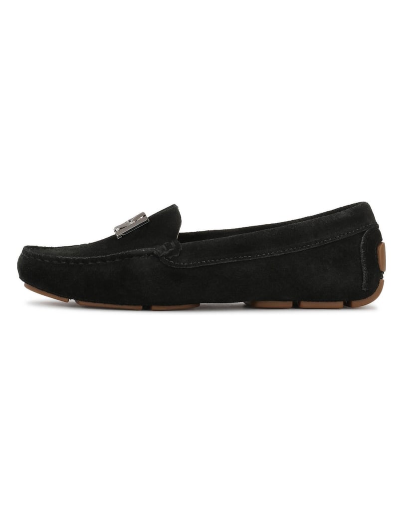Kazar-Classic-black-suede-moccasins-černá