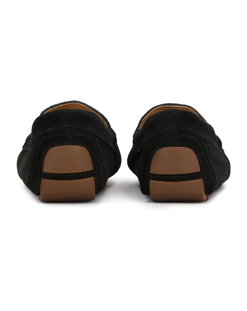 Kazar-Classic-black-suede-moccasins-černá