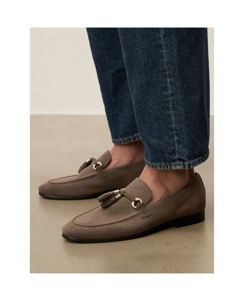 Kazar-Men's-suede-loafers-with-hooks-and-metal-details-tmavošedá