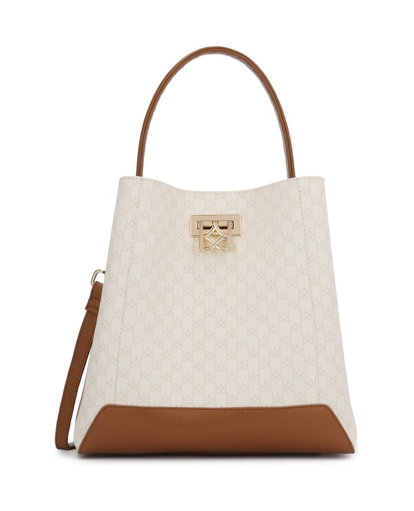 Kazar-Patterned-natural-leather-handbag-bílá