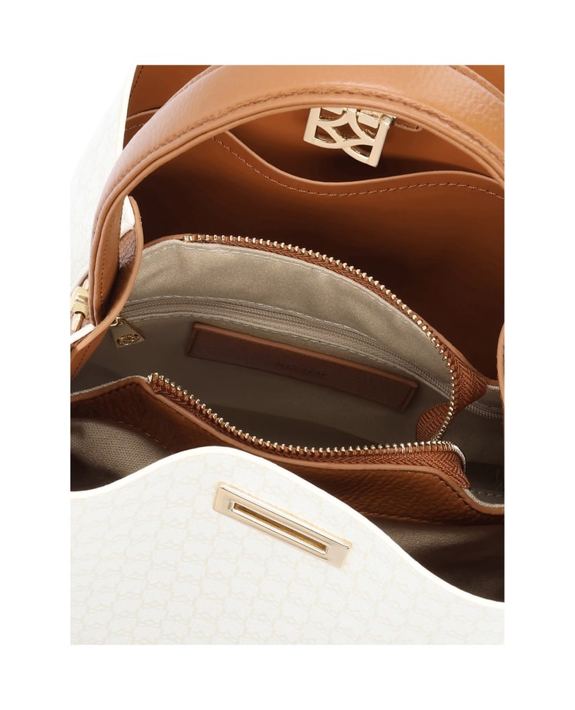 Kazar-Patterned-natural-leather-handbag-bílá