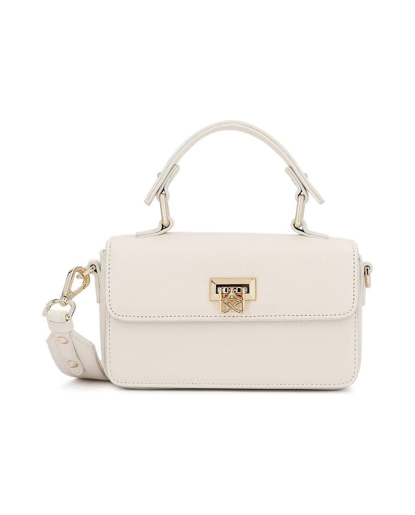 Kazar-White-stiff-handbag-with-wide-strap-biela