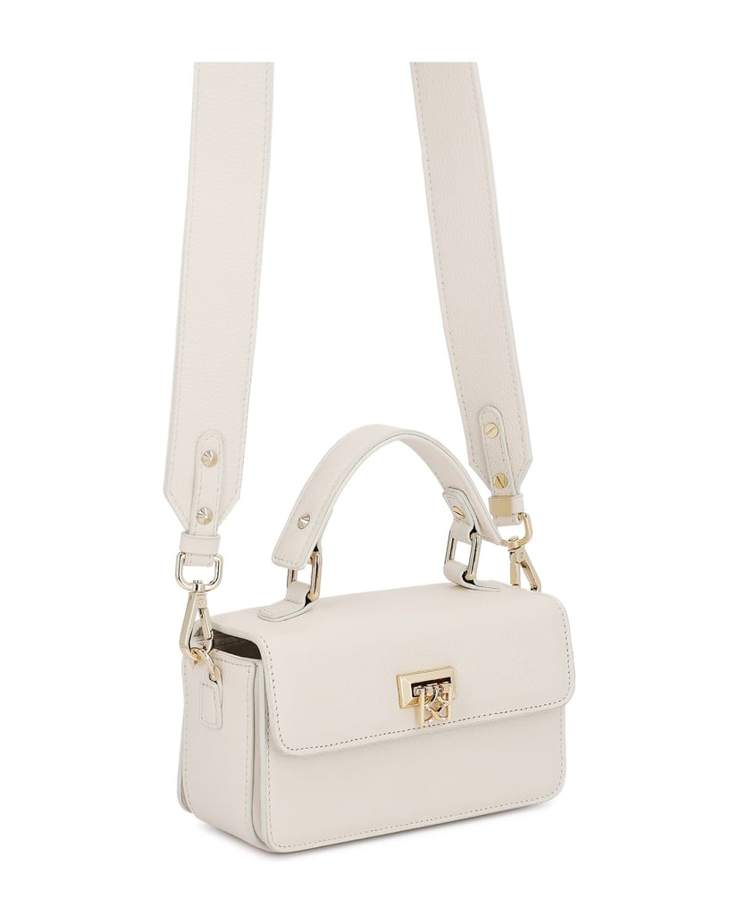 Kazar-White-stiff-handbag-with-wide-strap-biela
