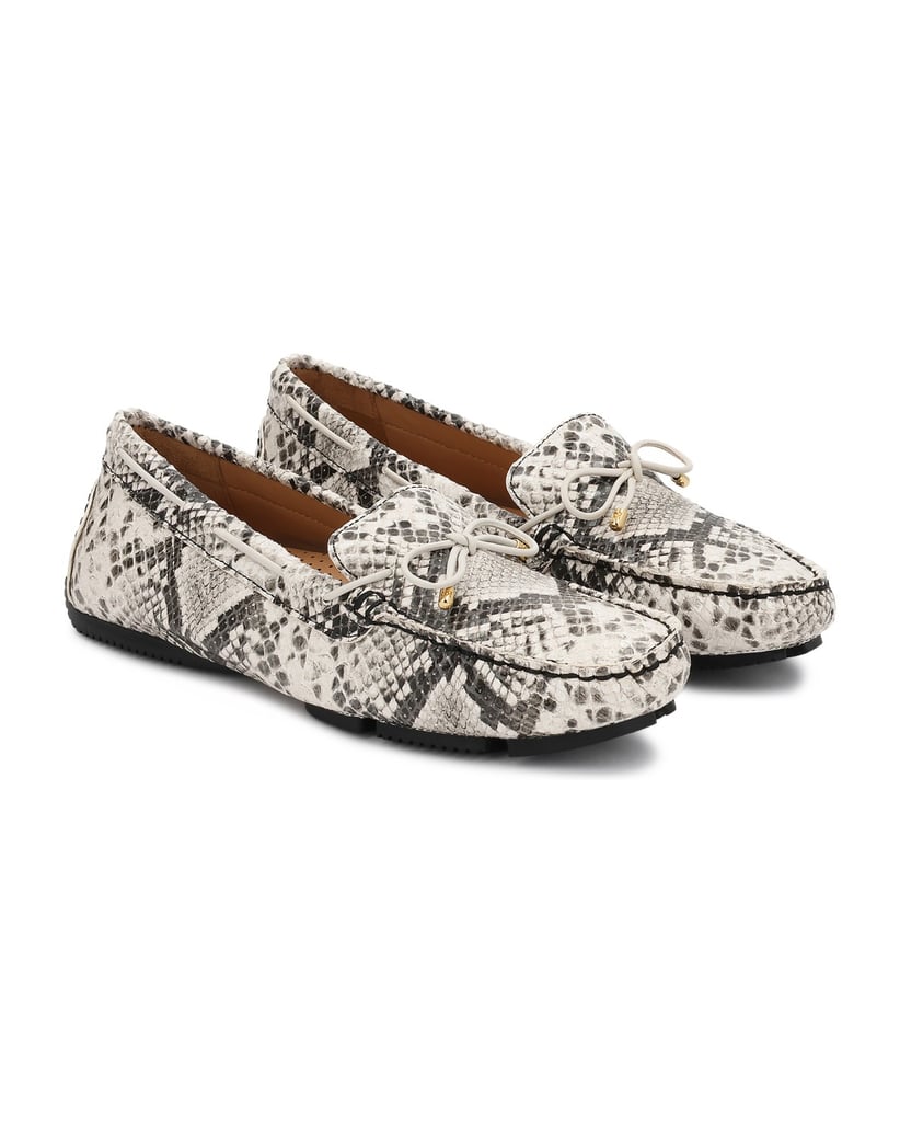 Kazar-Snakeskin-patterned-moccasins-bílá